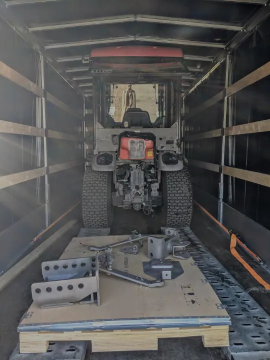 Traktor Sandstrahlen