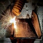 Mit dem Laser Entrosten und Strukturieren Vorbereitung für Beschichtung